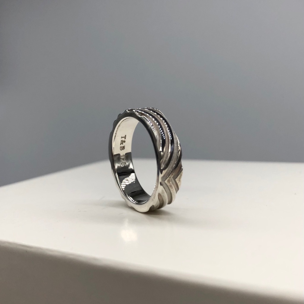 Thistle & Bee Solid Sterling Silver Ring